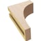 Ekena Millwork 3"W x 6"D x 9"H Classic Stockport Rough Cedar Woodgrain TimberThane Corbel, Primed Tan CORUR03X06X09STORCPR - alternate 2